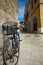 Bike, thrown against the wall