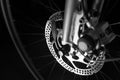 Bike tire disk brake Royalty Free Stock Photo