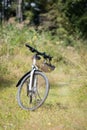 Bike tour, outdoors, text space Royalty Free Stock Photo