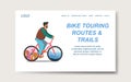 Bike touring routes and trails landing page