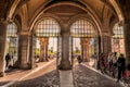 Bike tunnel, Rijksmuseum Amsterdam Royalty Free Stock Photo