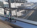 Bike vandalized in train station