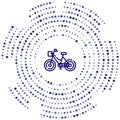 bike vector icon. bike editable stroke. bike linear symbol for use on web and mobile apps, logo, print media. Thin line Royalty Free Stock Photo