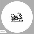 Bike vector icon sign symbol Royalty Free Stock Photo