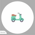 Bike vector icon sign symbol Royalty Free Stock Photo