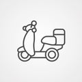 Bike vector icon sign symbol Royalty Free Stock Photo