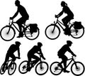 Bike - vector silhouette Royalty Free Stock Photo