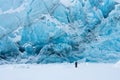 Portage glacier in wintertime Royalty Free Stock Photo