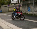 Biker concentration city of Naron 2022 Royalty Free Stock Photo