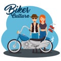 Biker culture background