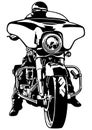 Biker Front View Royalty Free Stock Photo