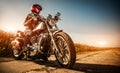 Biker girl Royalty Free Stock Photo