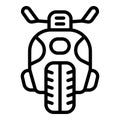 Biker icon outline vector. Fashion bike Royalty Free Stock Photo