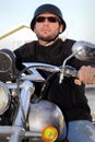 Biker Ready to Ride Royalty Free Stock Photo