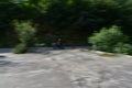 An Biker Running His Bike On Road When Going Office Bike In Focus .