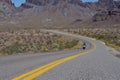 Biker on Route 66 Oatman Road