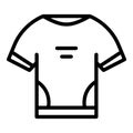 Biker shirt icon outline vector. Workout gym