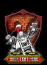 Bikers apparel design9 Royalty Free Stock Photo