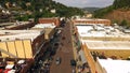 Aerial View Deadwood South Dakota Downtown Motorcycle Rally