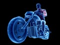 a bikers muscles Royalty Free Stock Photo