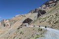 Bikers riding in mountains Royalty Free Stock Photo