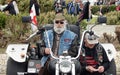 Bikers with their bike in a seaside bike festival