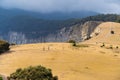 Bikers on the vast grassland of Maria Island