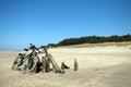 Bikes on a beach