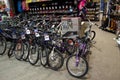 Bikes bike bicycles in sport store