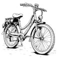 Bikes Coloring Page Drawing For Kids