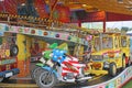 Bikes on a fairground carousel