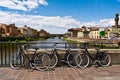 Bikes in Florence , Italy