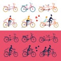 Bikes icon set