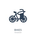 bikes icon in trendy design style. bikes icon isolated on white background. bikes vector icon simple and modern flat symbol for Royalty Free Stock Photo