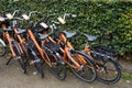 Bikes rent for tourists in Copenhagen Denmark