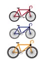 Bikes Vector Illustration in Flat Design