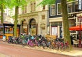 Bikes at Waterstone in Amsterdam