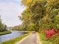 Bikeway along the Naviglio Grande from Abbiategrasso to Turbigo