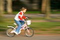 Biking fast Royalty Free Stock Photo