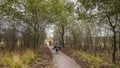 Biking through the Fields and Forests Royalty Free Stock Photo