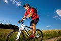 Biking man Royalty Free Stock Photo