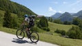 Biking in Oberosterreichischen Voralpen, Oberosterreich, Austria Royalty Free Stock Photo