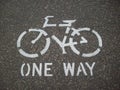 Biking Path Symbol Royalty Free Stock Photo