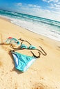 Bikini on the beach Royalty Free Stock Photo