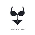 bikini one piece swimwear isolated icon. simple element illustration from woman clothing concept icons. bikini one piece swimwear Royalty Free Stock Photo