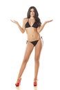 Bikini and questionable gesture Royalty Free Stock Photo