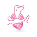 bikini suit. Vector illustration decorative design