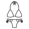 Bikini swimsuit line icon