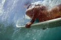 Bikini Teen Surfer Duckdiving