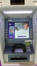 Bil bank sign and vending machine. Servibank Bil Royalty Free Stock Photo